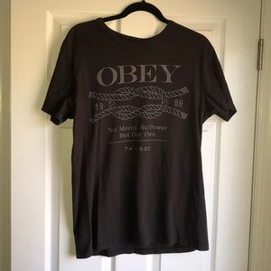 Obey Men’s Grey T-Shirt